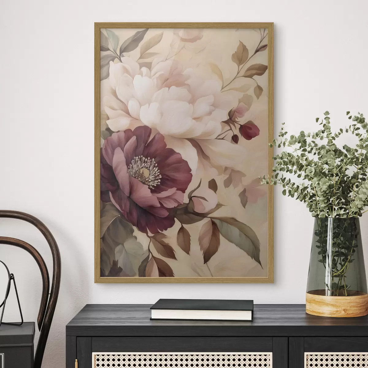 Poster Vintage-Pfingstrosen f49257