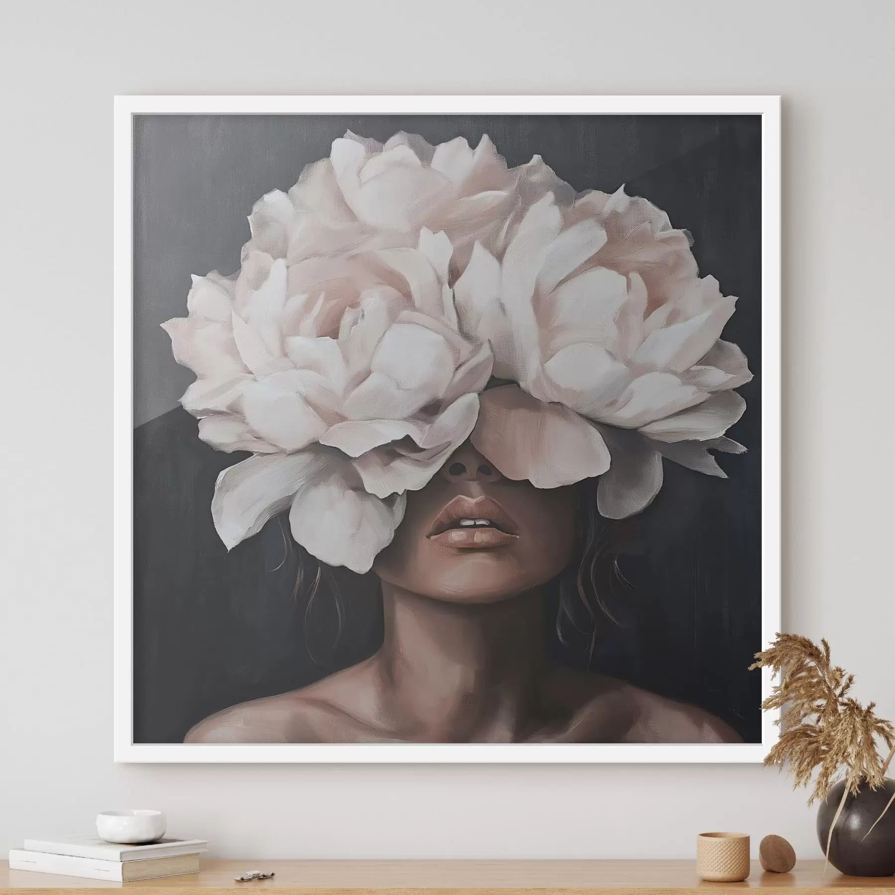 Fototapete Mädchen mit Blumen f49260