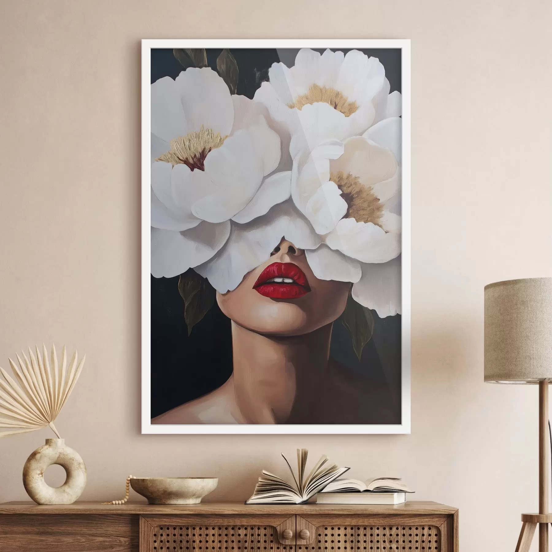 Fototapete Mädchen mit Blumen f49270