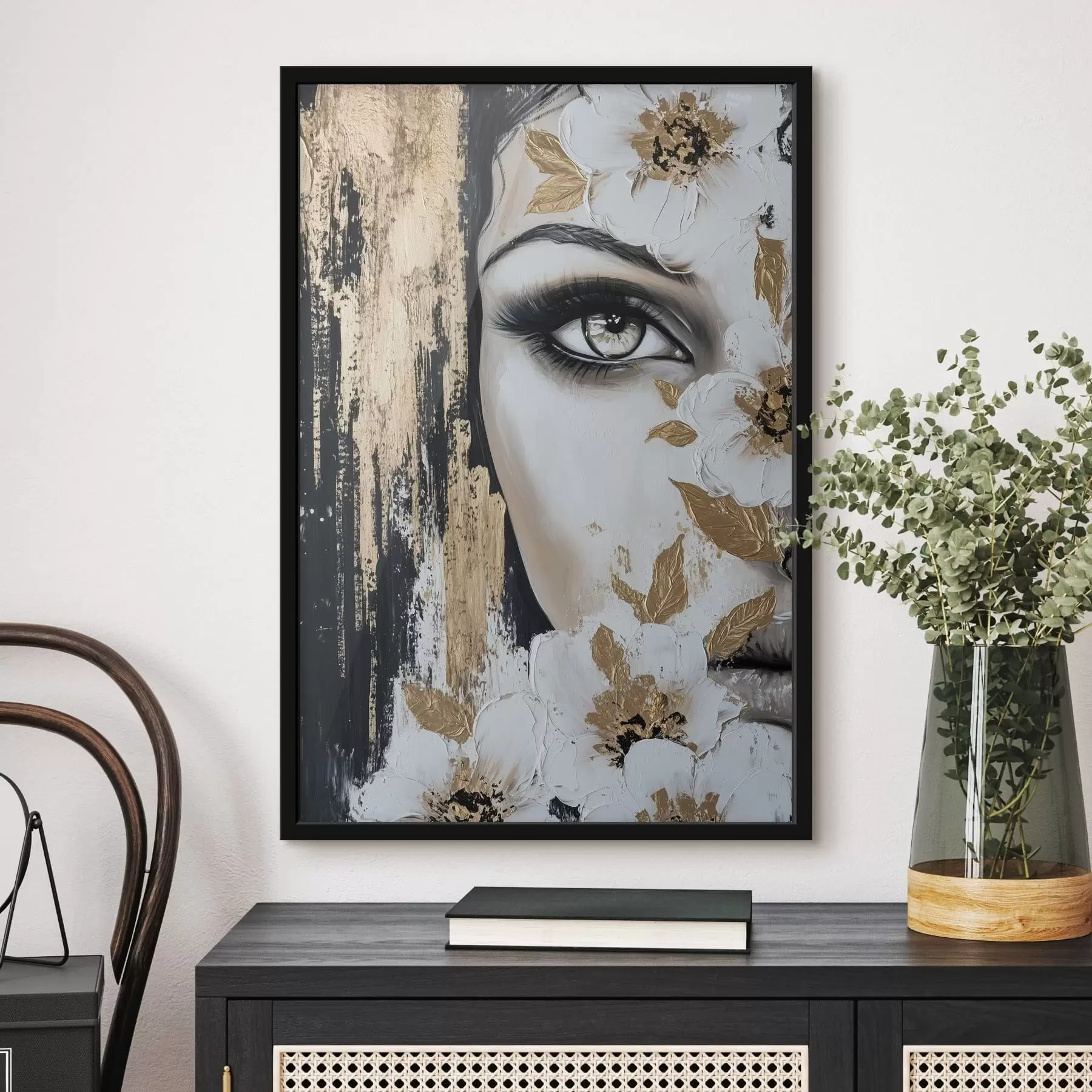 Fototapete Mädchen mit Blumen f49271