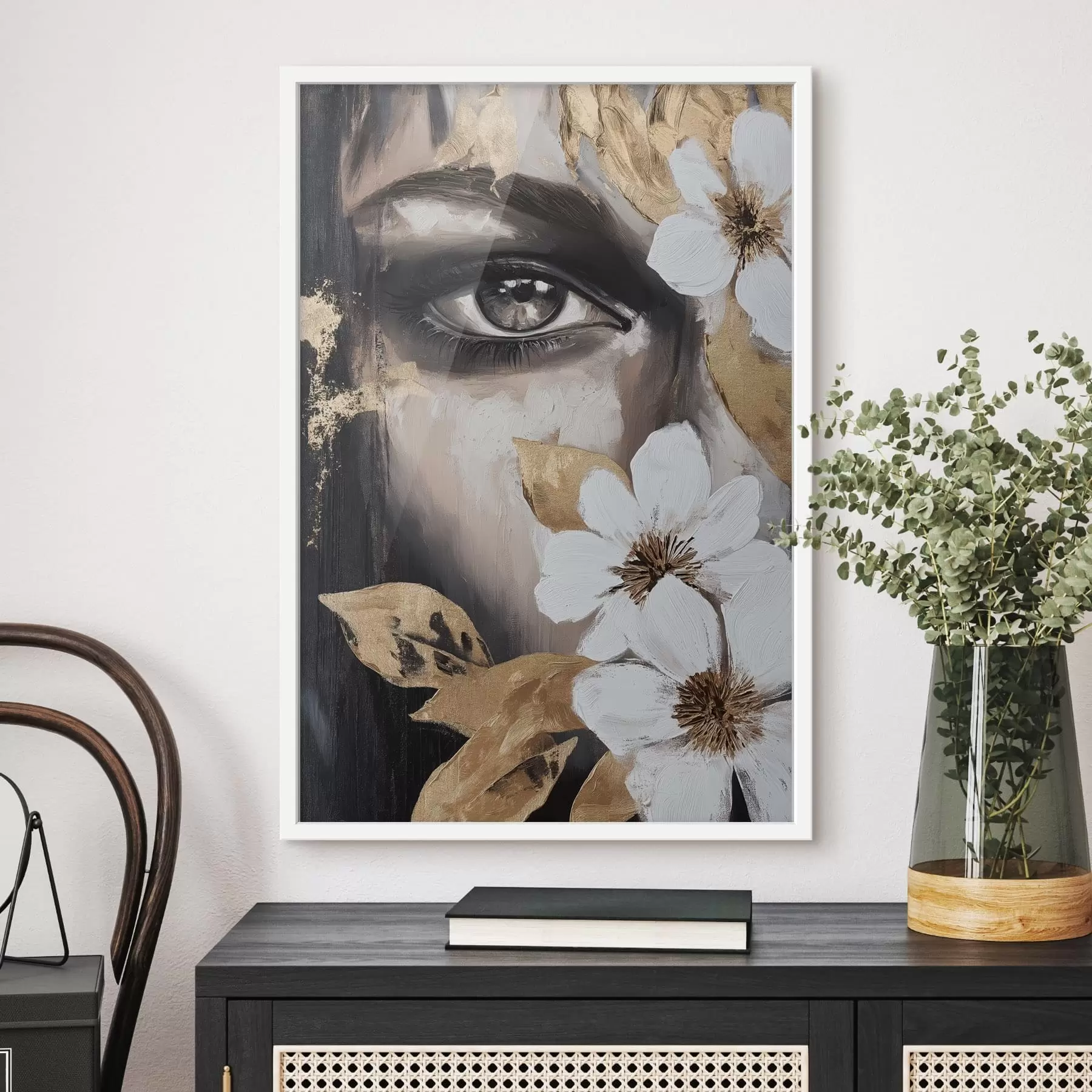 Fototapete Mädchen mit Blumen f49272