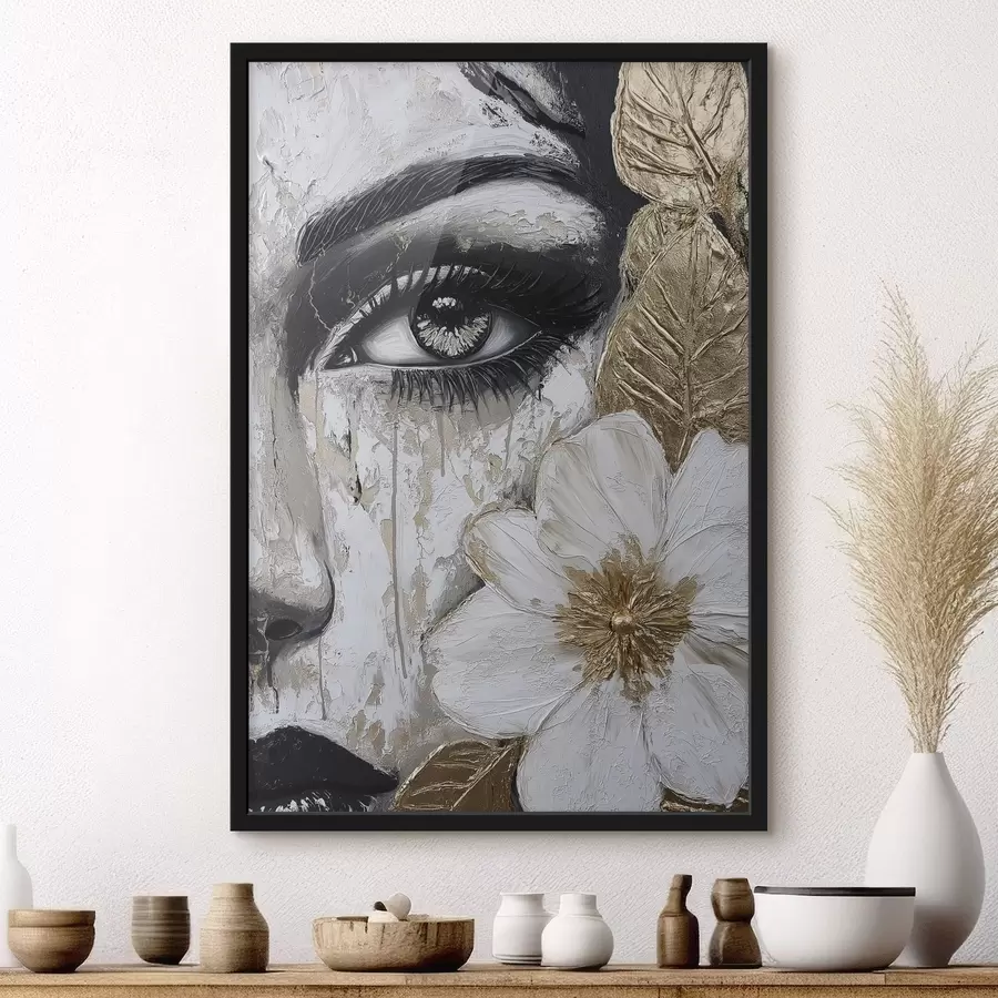 Fototapete Mädchen mit Blumen f49273