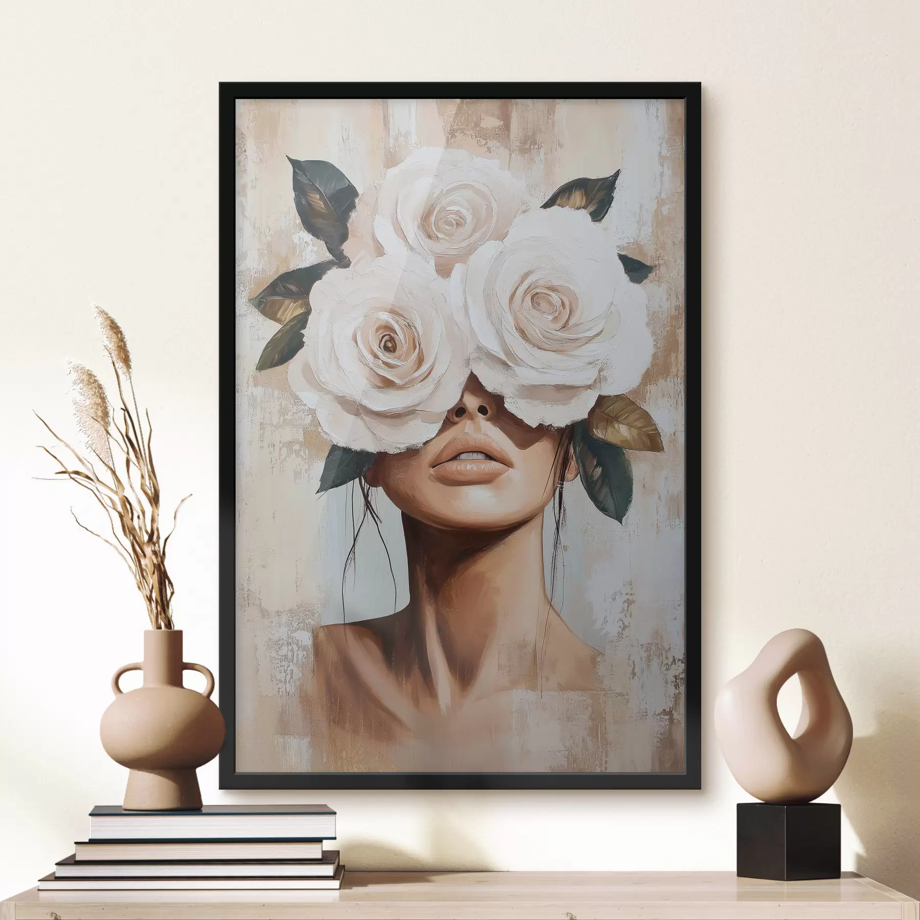 Fototapete Mädchen mit Blumen f49288