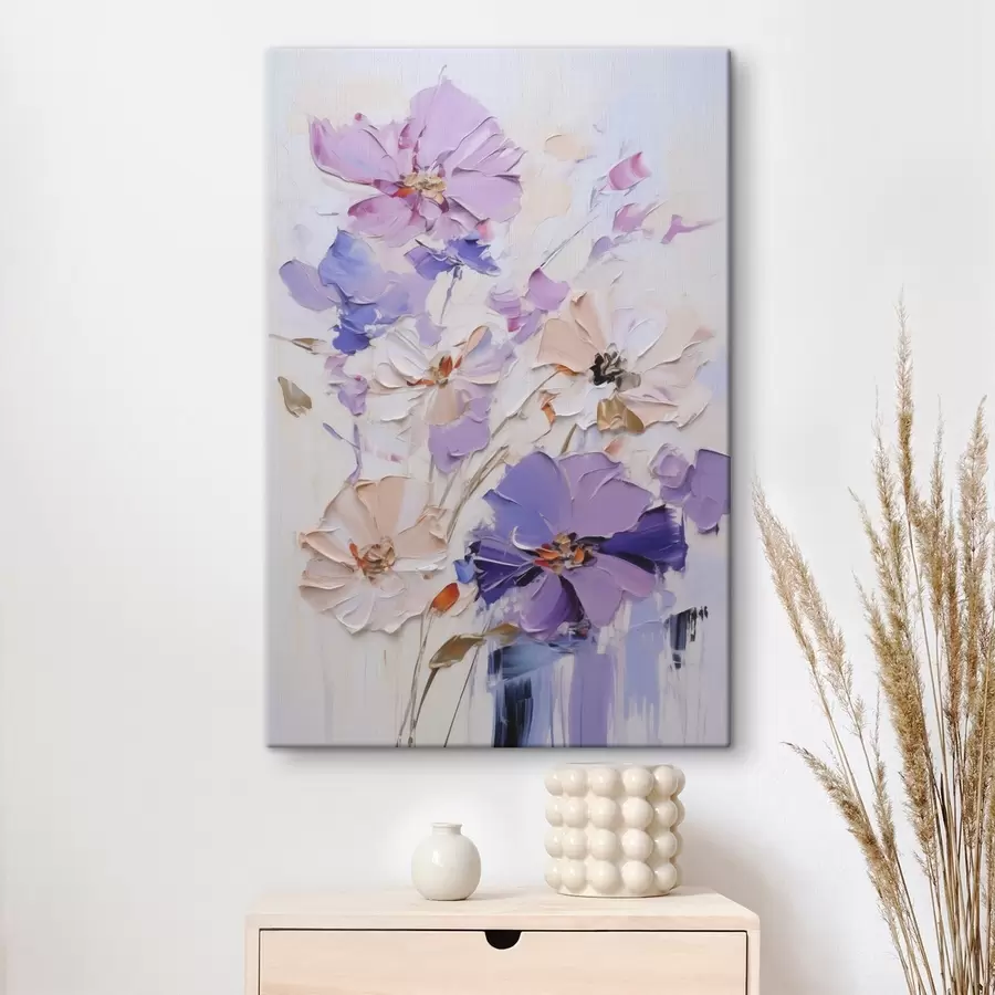 Fototapete Leuchtende Blumen, nach einem Gemälde s49135