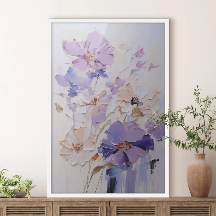 Fototapete Leuchtende Blumen, nach einem Gemälde f49135