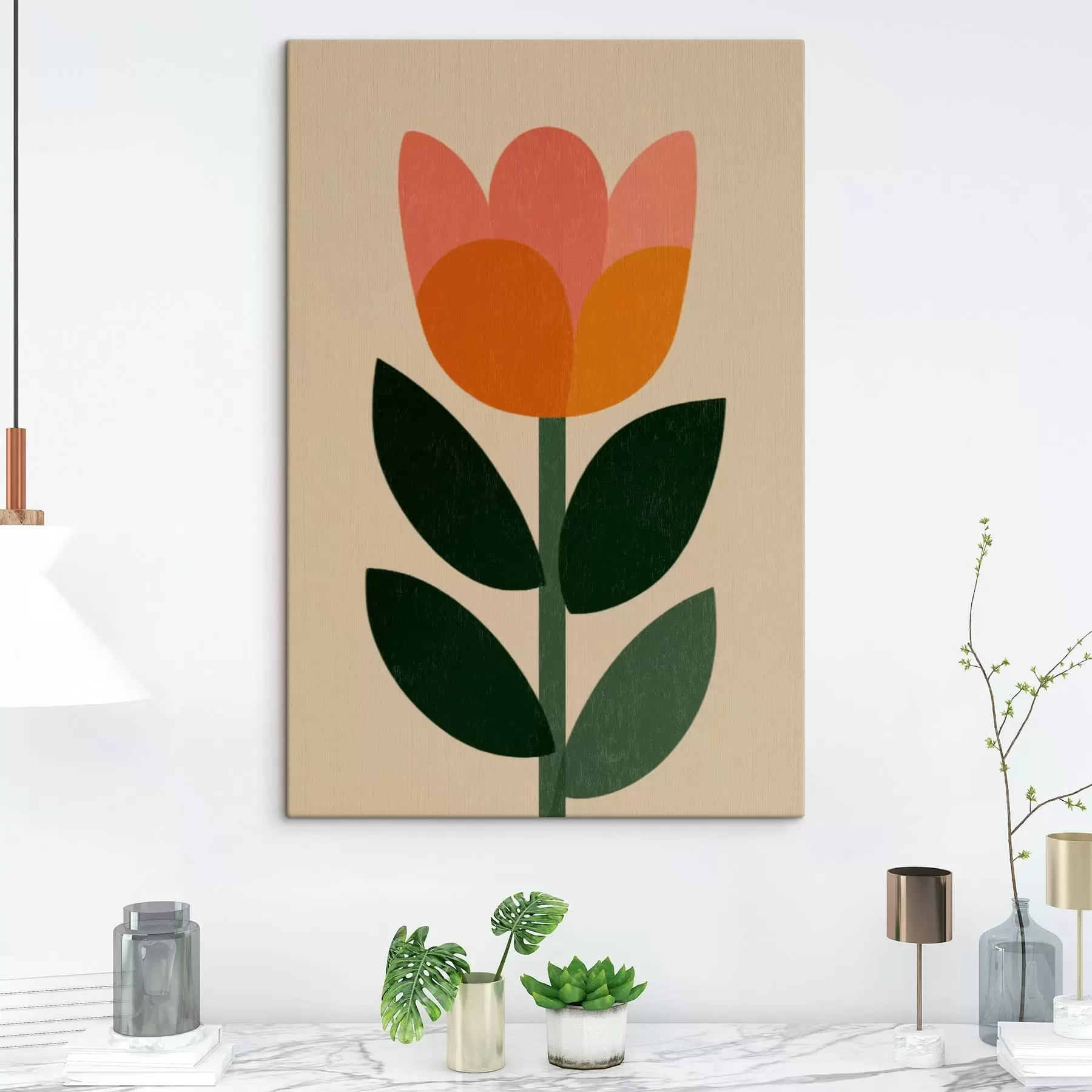 Fototapete Tulpenstiel s49299