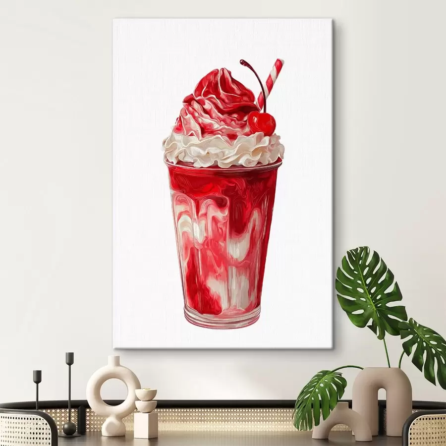 Fototapete Kirsch-Milchshake s49311