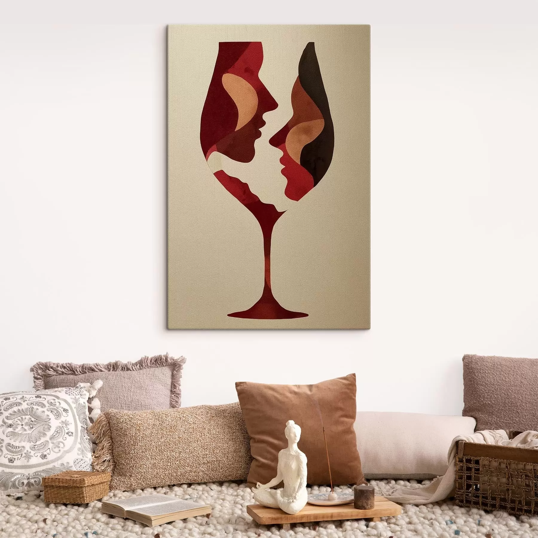 Fototapete Gesichter im Wein s49322