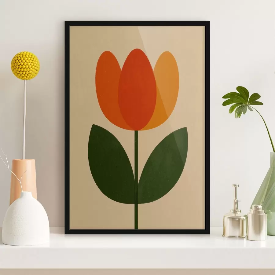 Fototapete Eine einzelne Tulpe f49300