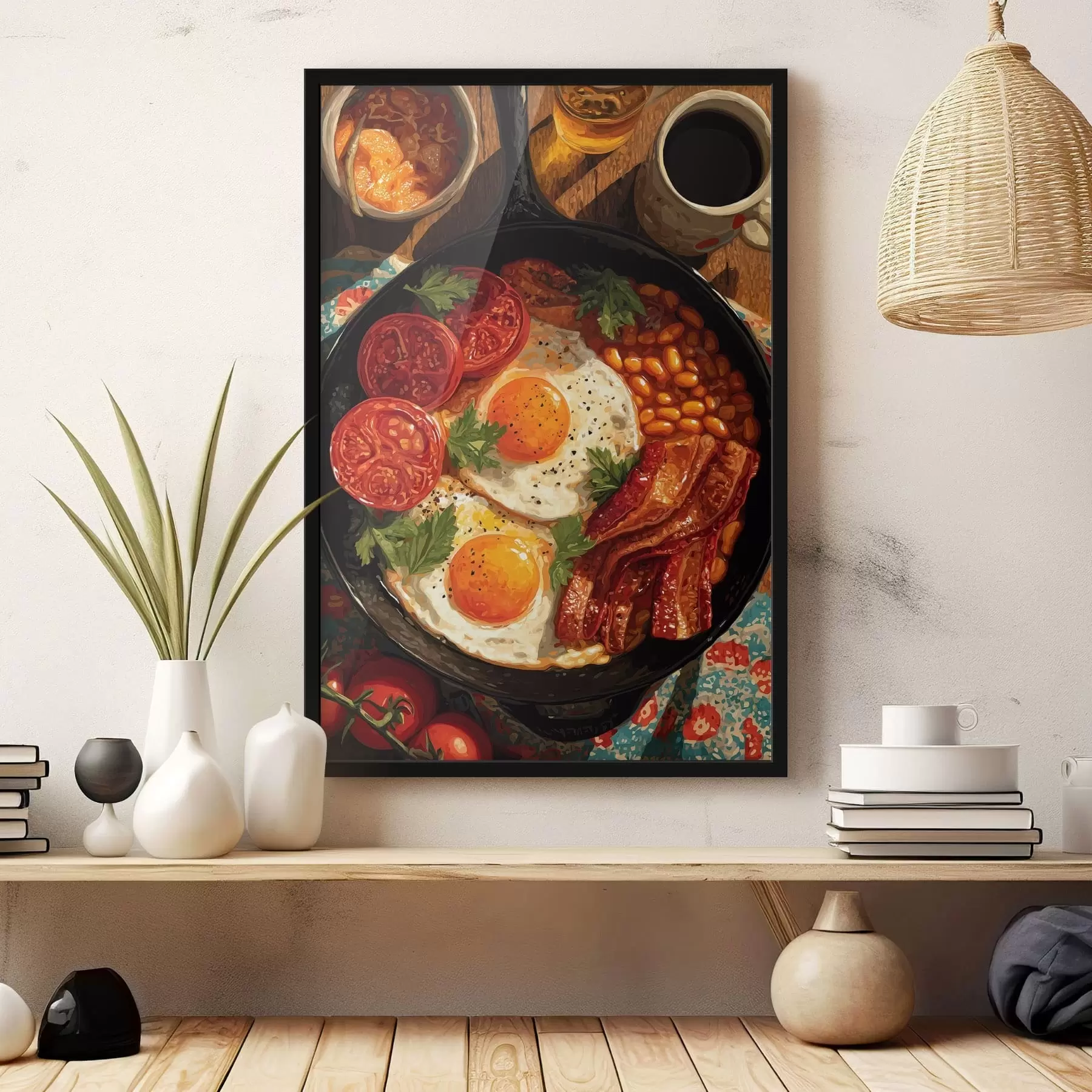Fototapete Frühstückspfanne f49308