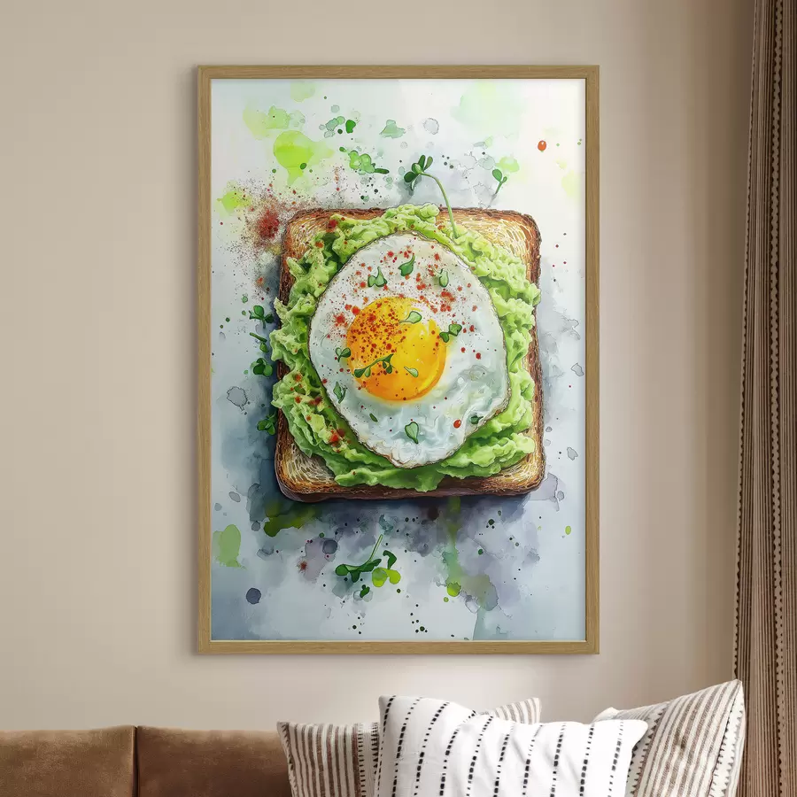 Fototapete Eier-Toast f49309