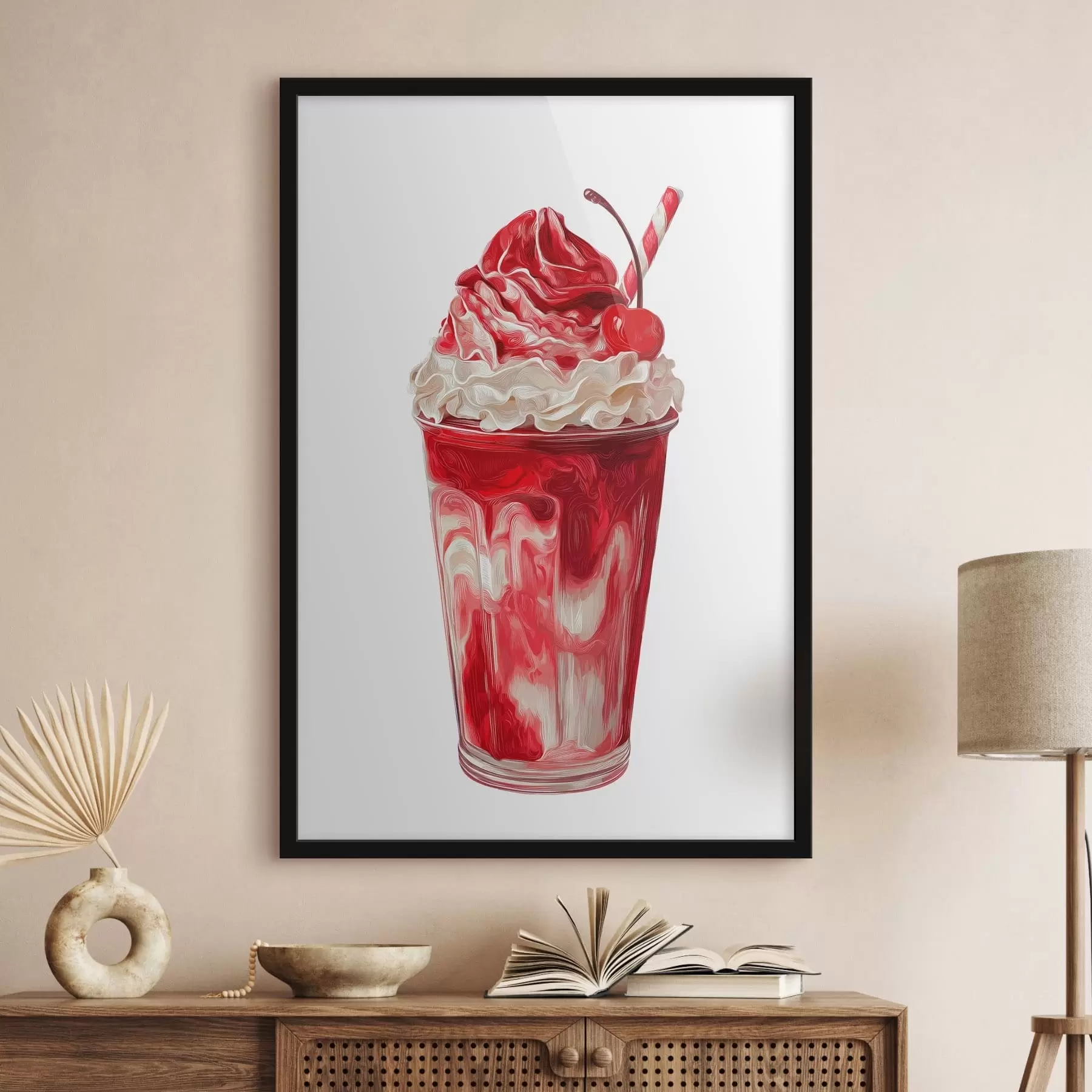 Fototapete Kirsch-Milchshake f49311