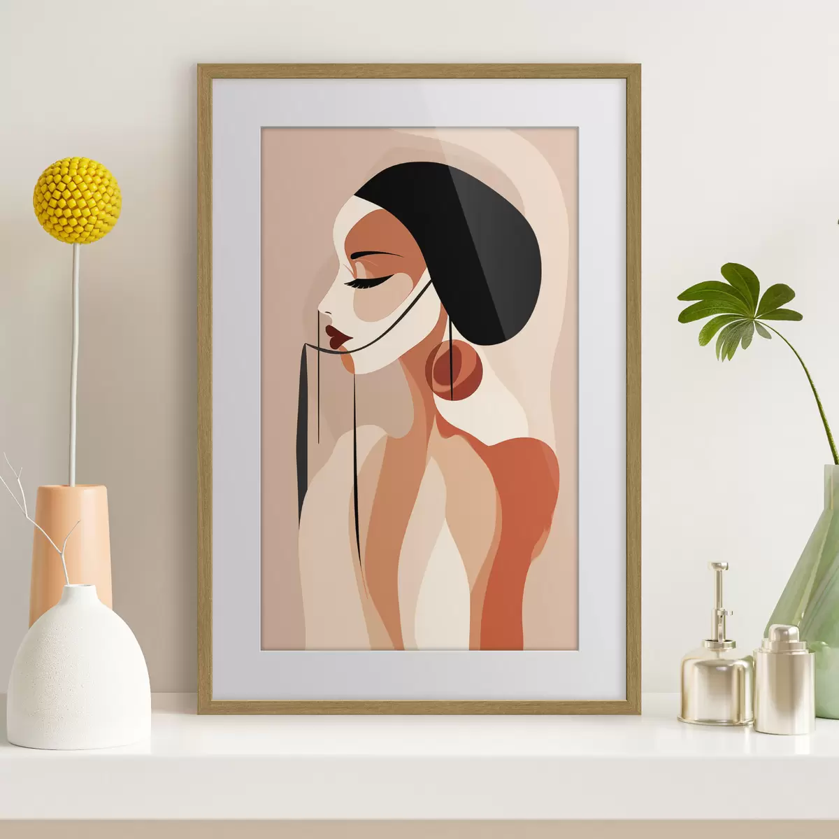 Poster Frau und Zartheit f49323