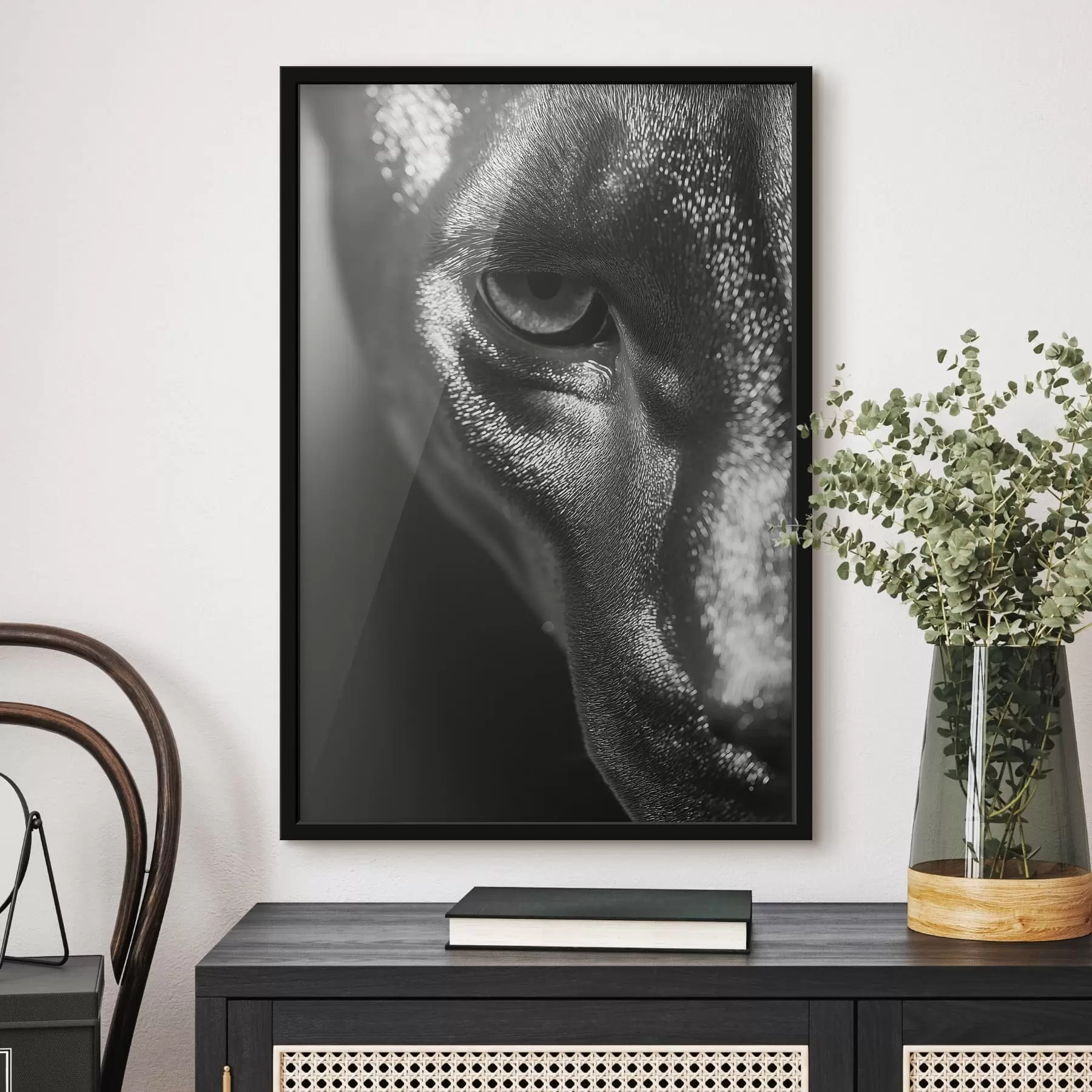 Fototapete Silberner Blick f49334
