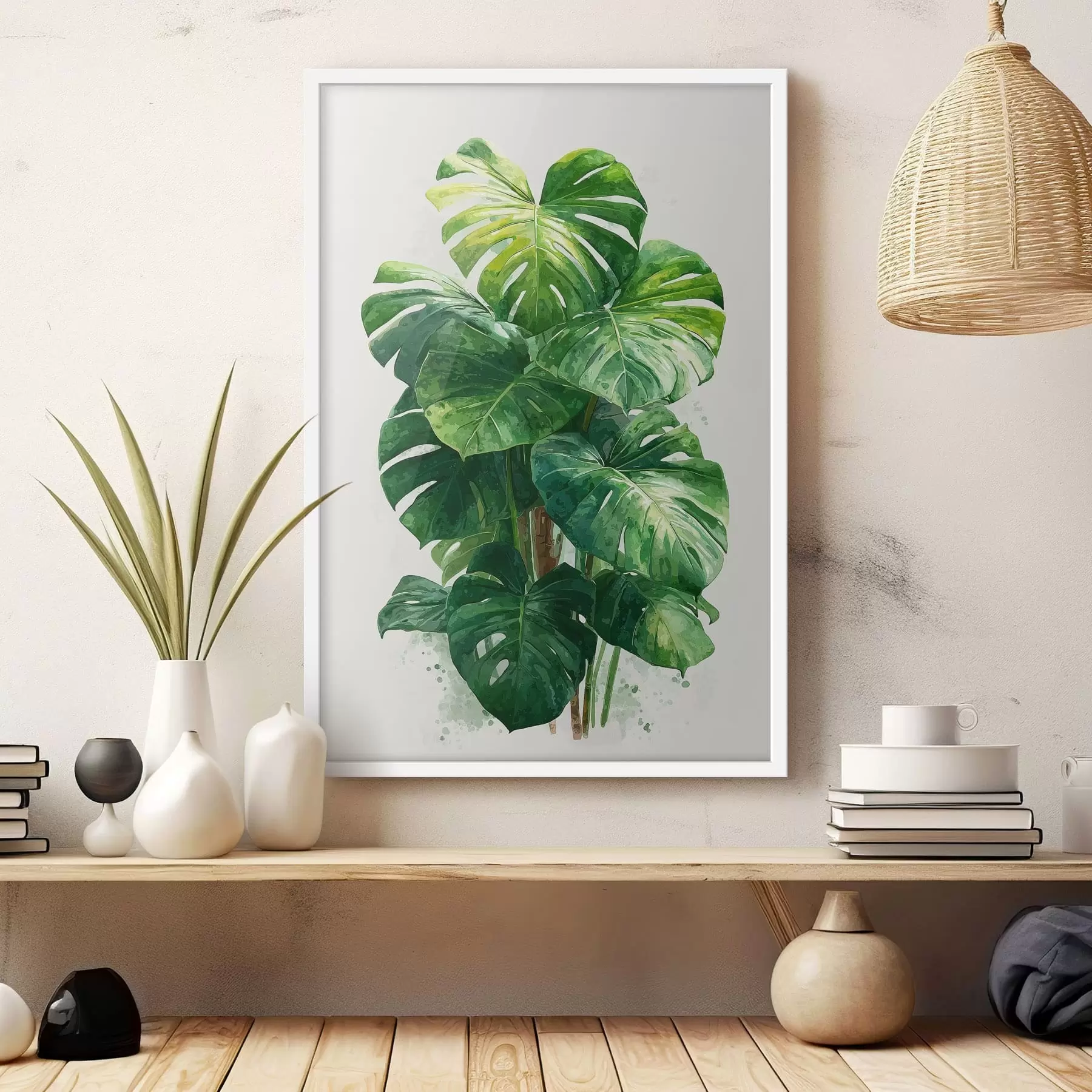 Fototapete Monstera Light f49336