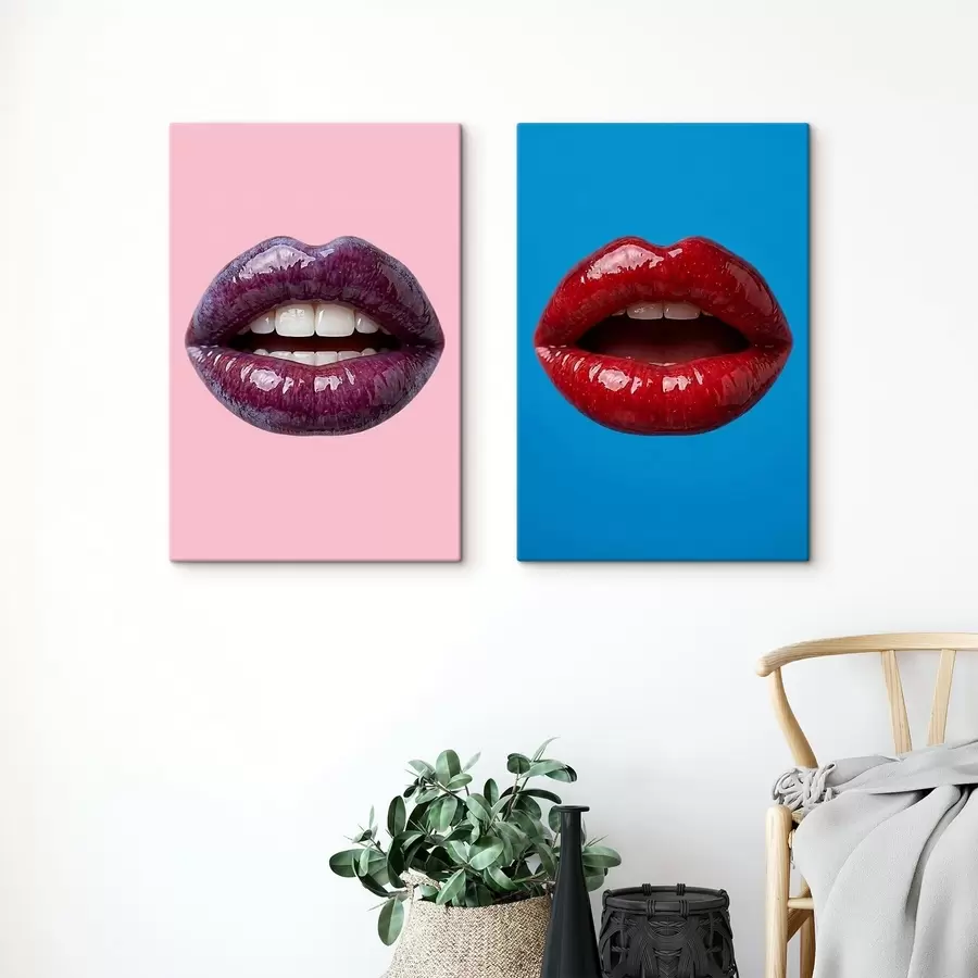 Fototapete Farbenfrohe Lippen m30514