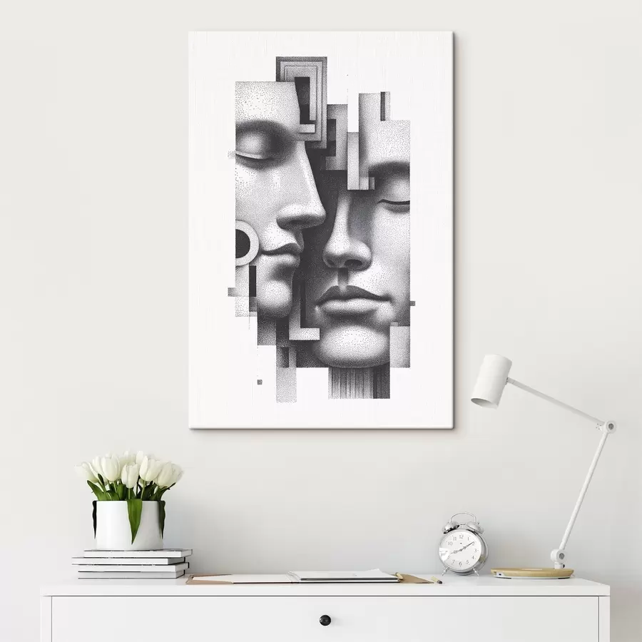 Fototapete Grafische abstrakte Porträts s49242