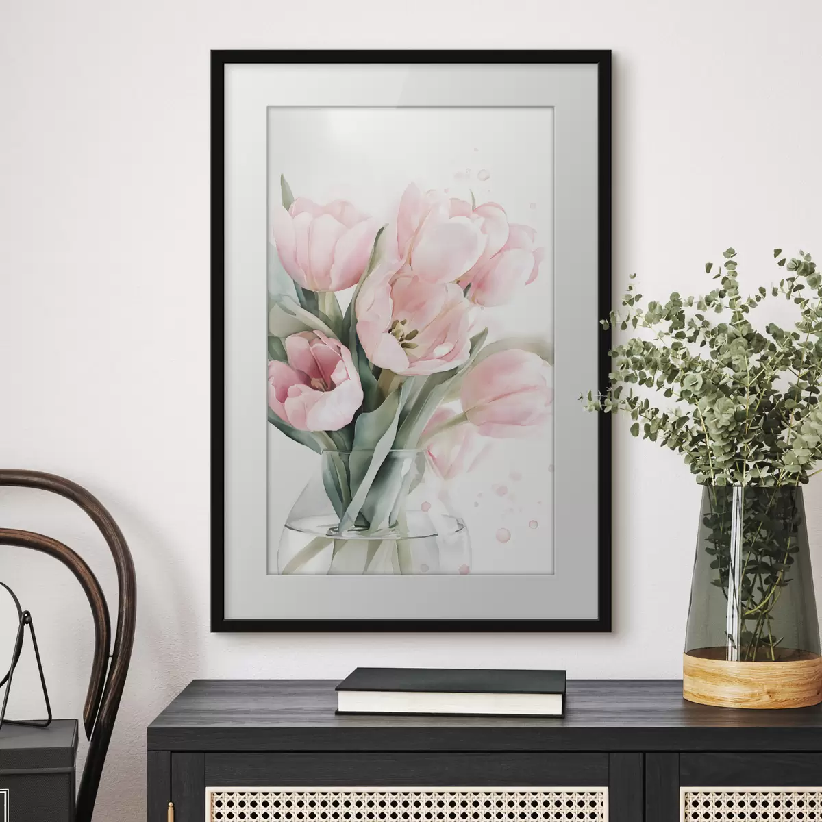 Poster Rosen und Augenblick f49225