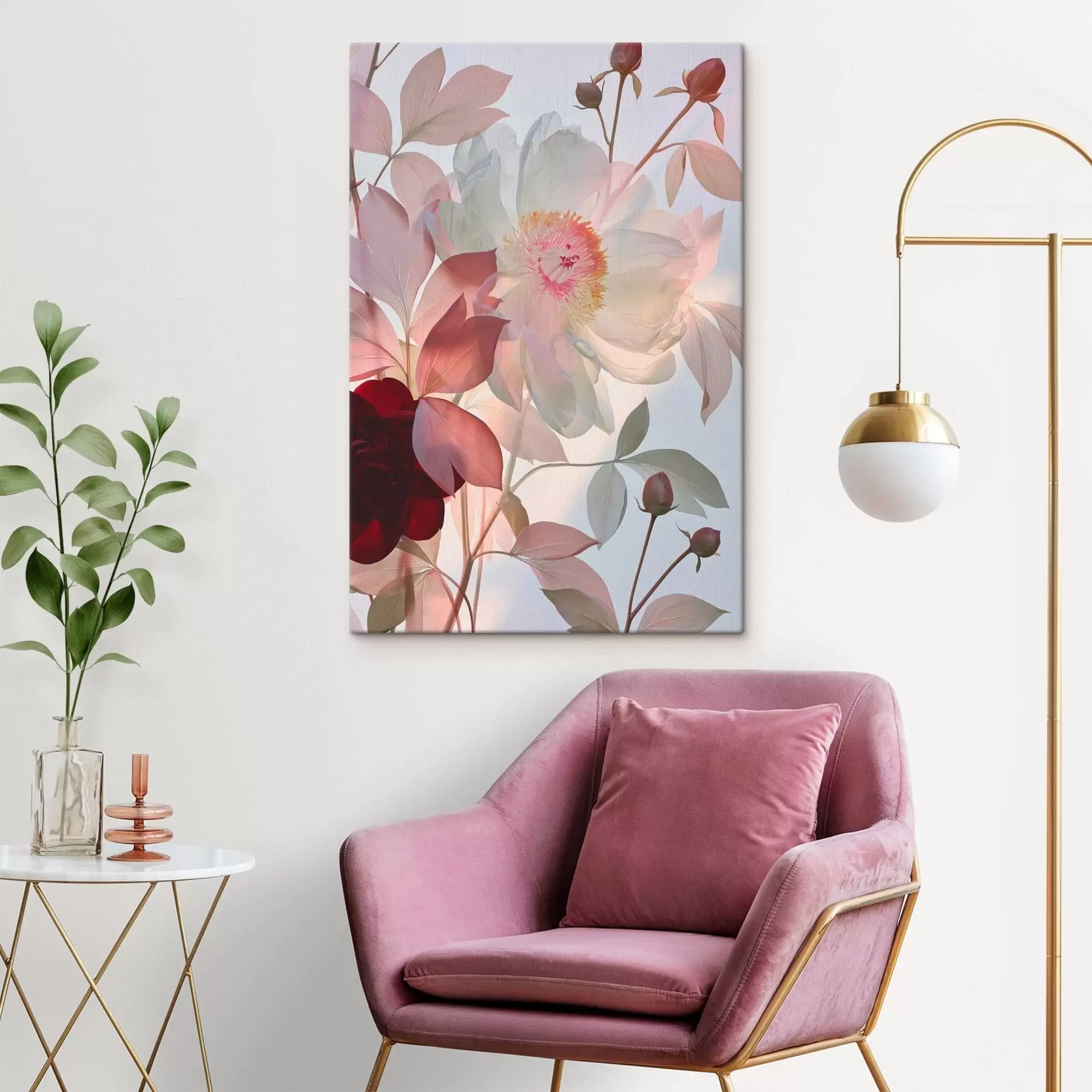 Fototapete Blumen mit Knospen s49366