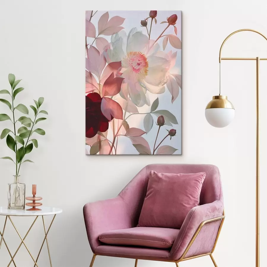 Fototapete Blumen mit Knospen s49366