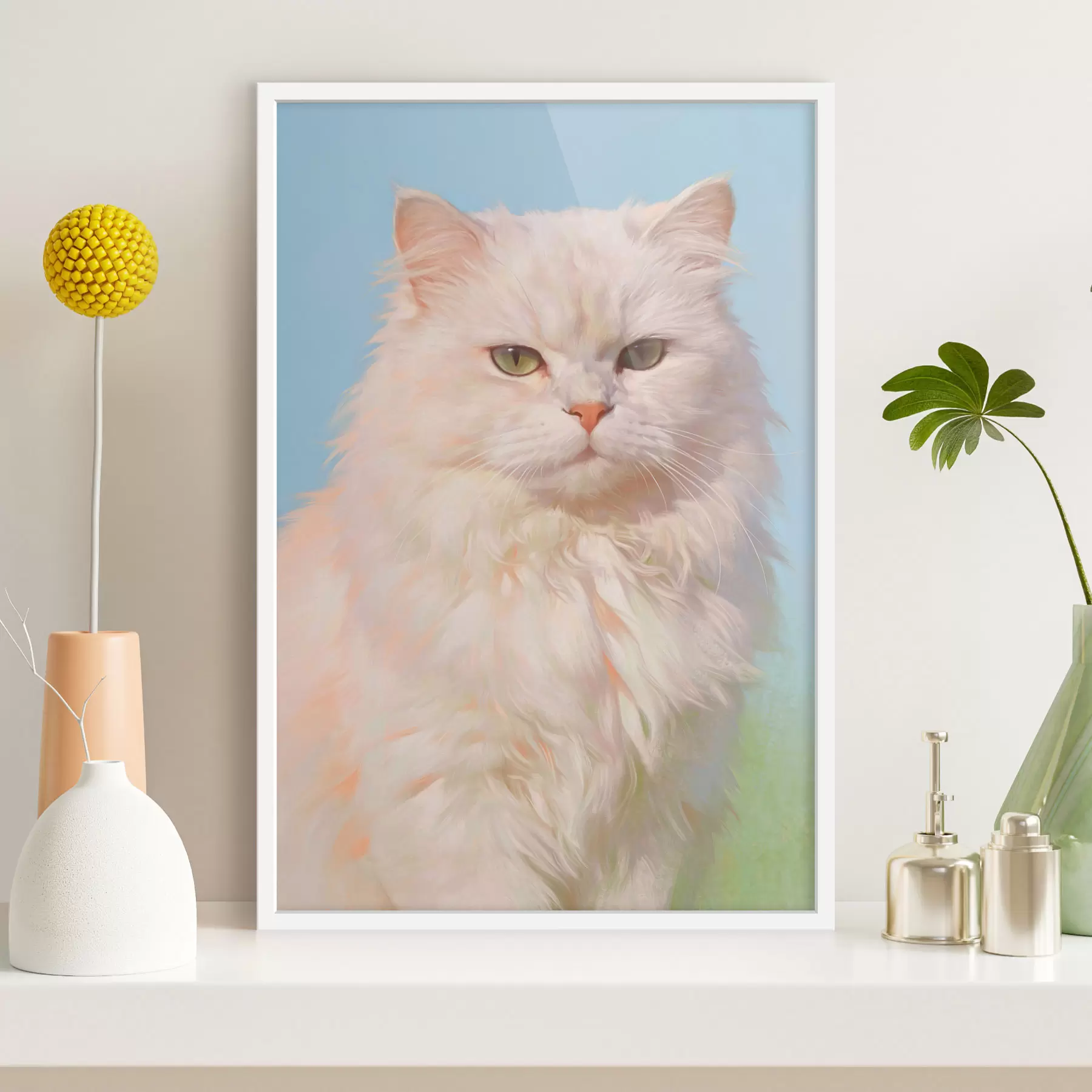 Fototapete Das Porträt einer Katze f49351