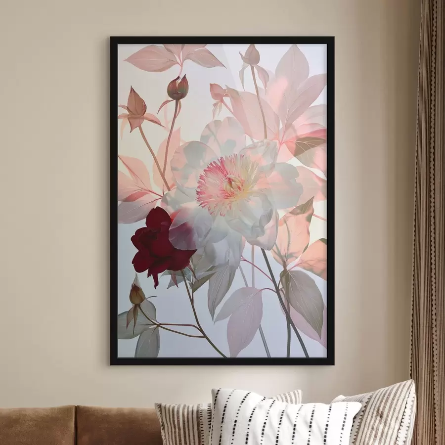 Fototapete Blumen mit Knospen f49365