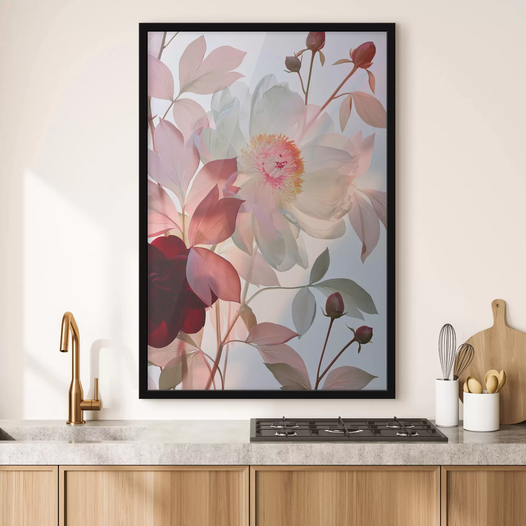 Fototapete Blumen mit Knospen f49366
