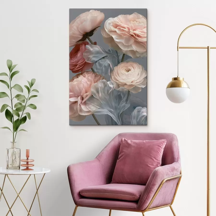 Fototapete Ein Strauß abstrakter Blumen s49367