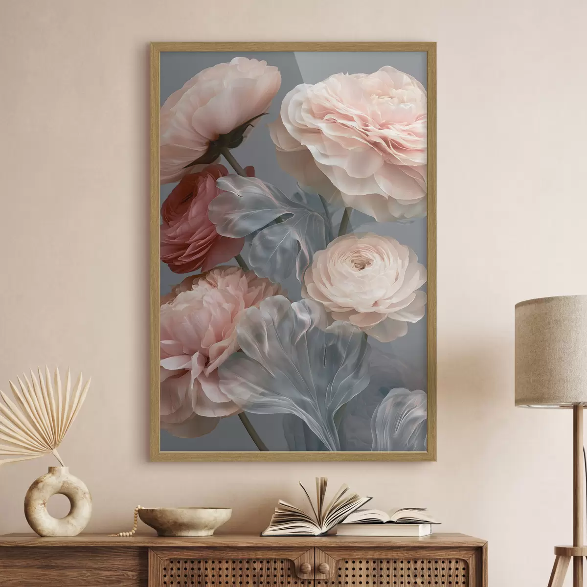 Poster Ein Strauß abstrakter Blumen f49367