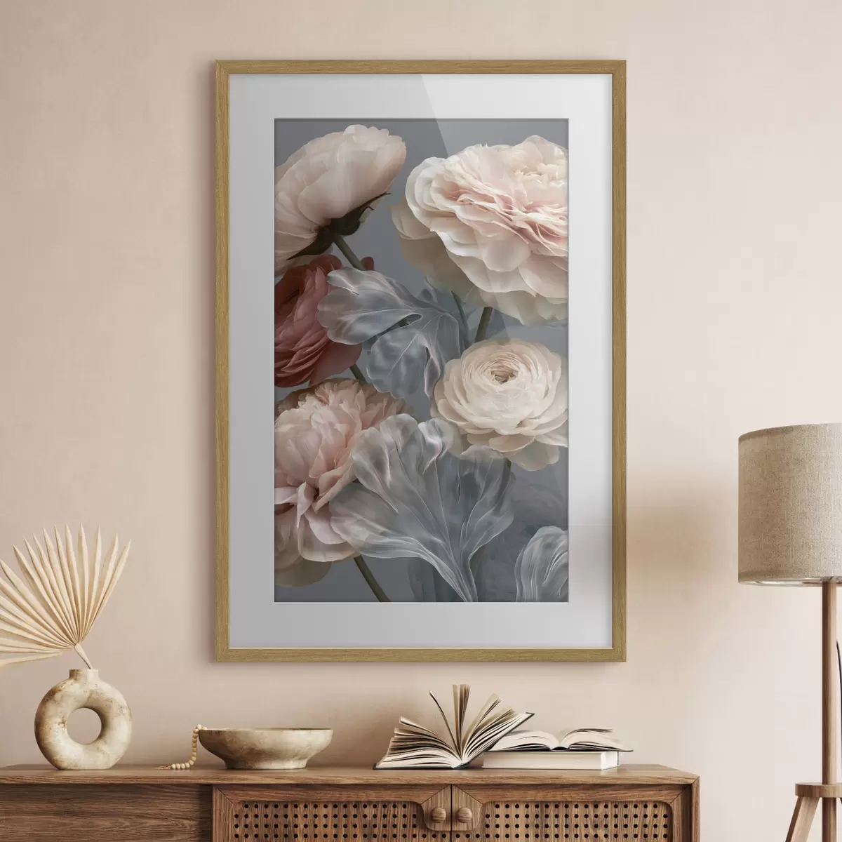 Poster Ein Strauß abstrakter Blumen f49367