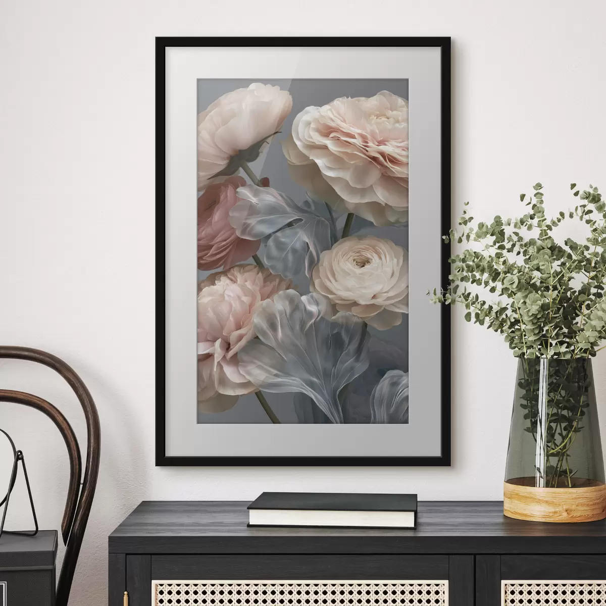 Poster Ein Strauß abstrakter Blumen f49367