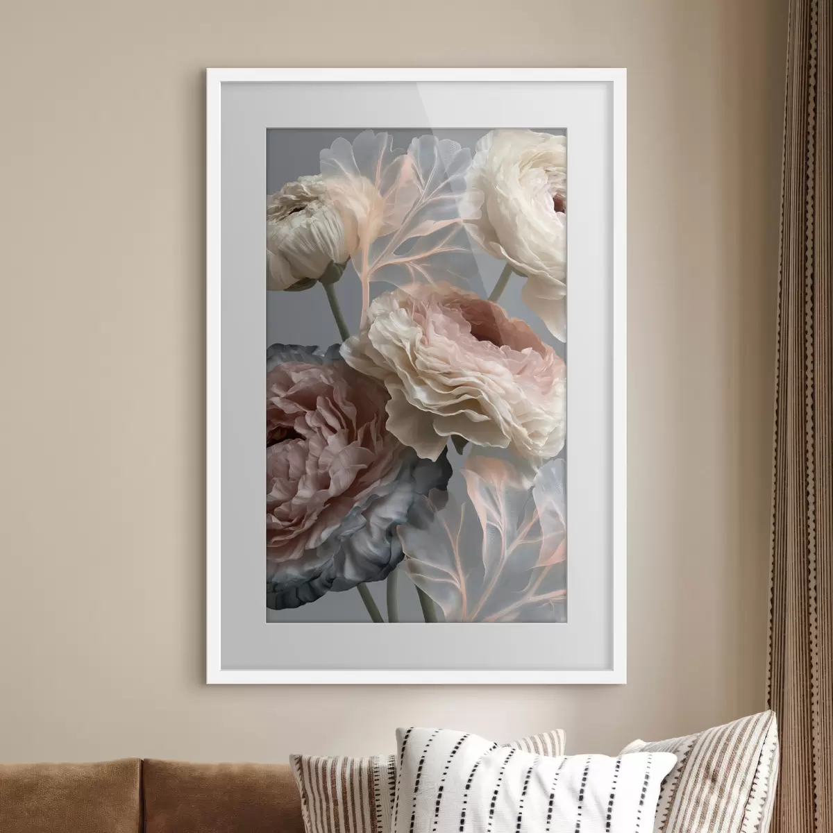Poster Ein Strauß abstrakter Blumen f49368