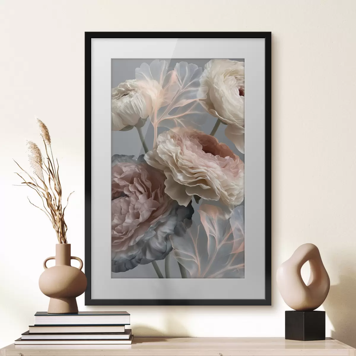 Poster Ein Strauß abstrakter Blumen f49368