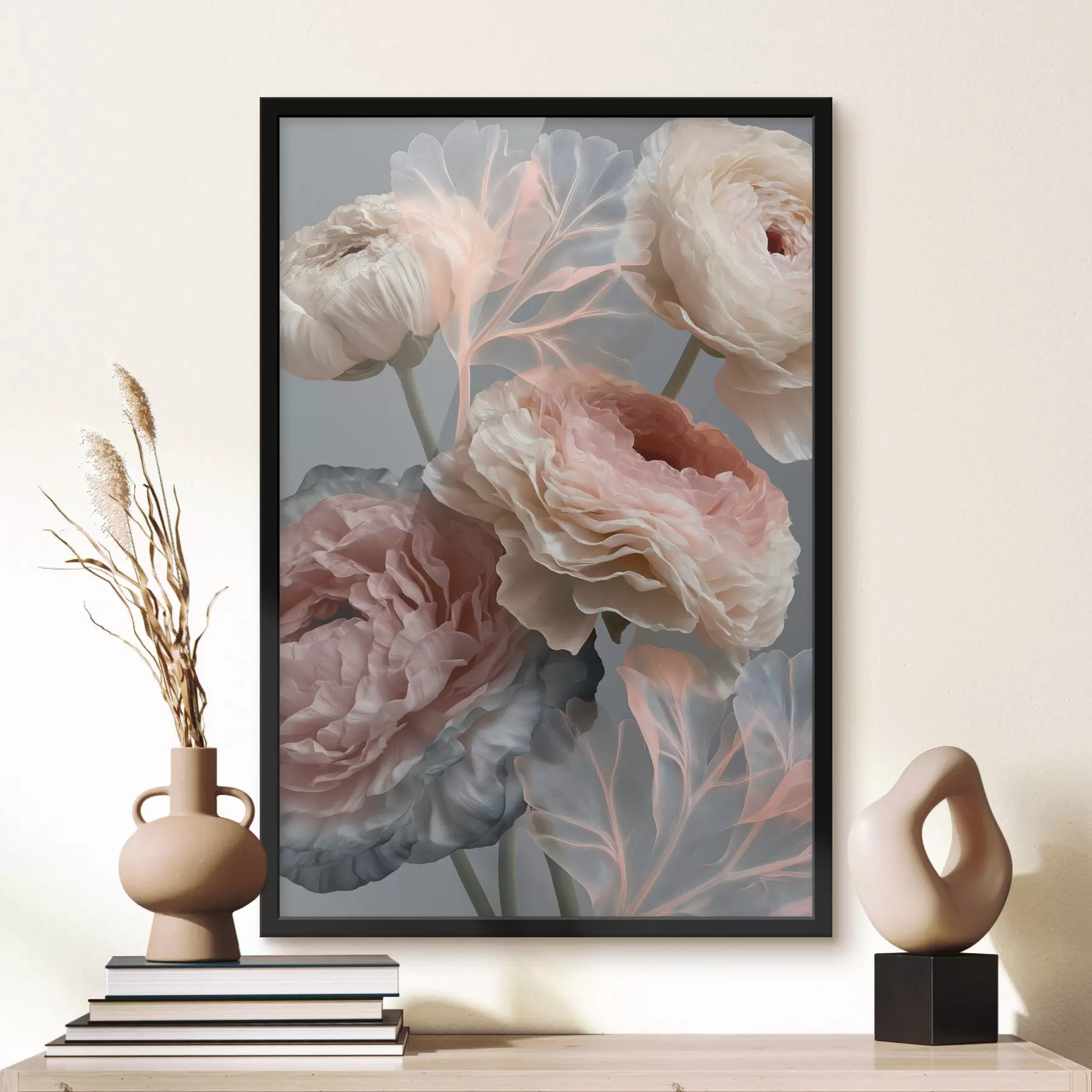 Fototapete Ein Strauß abstrakter Blumen f49368