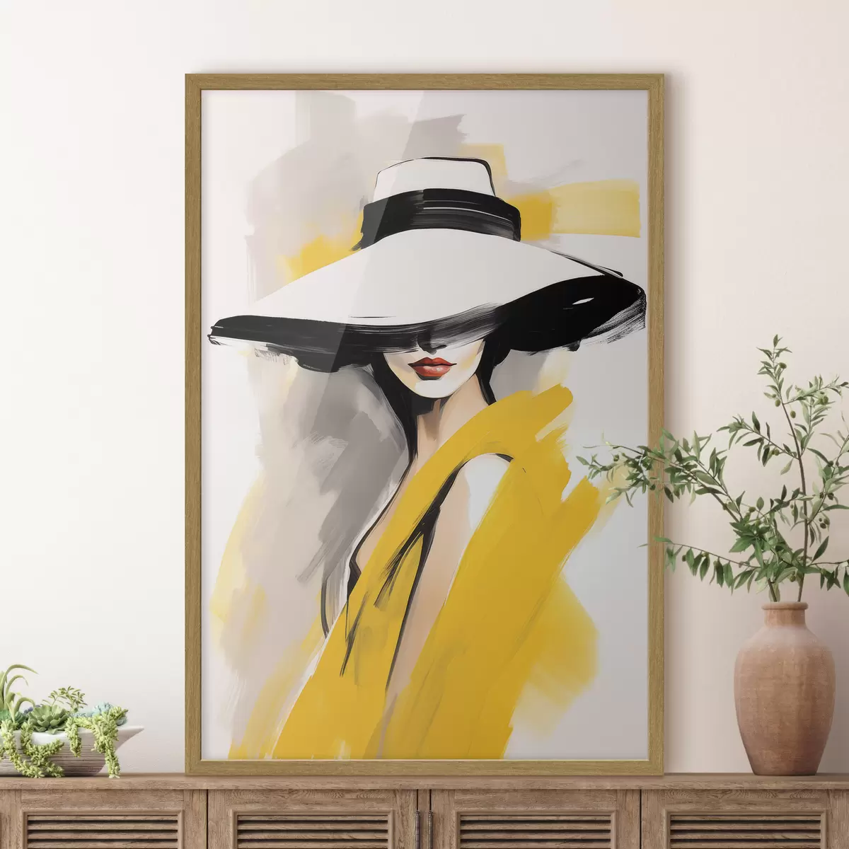 Poster Die gelbe Jacke f49435