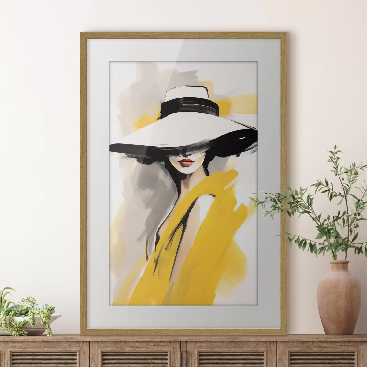 Poster Die gelbe Jacke f49435