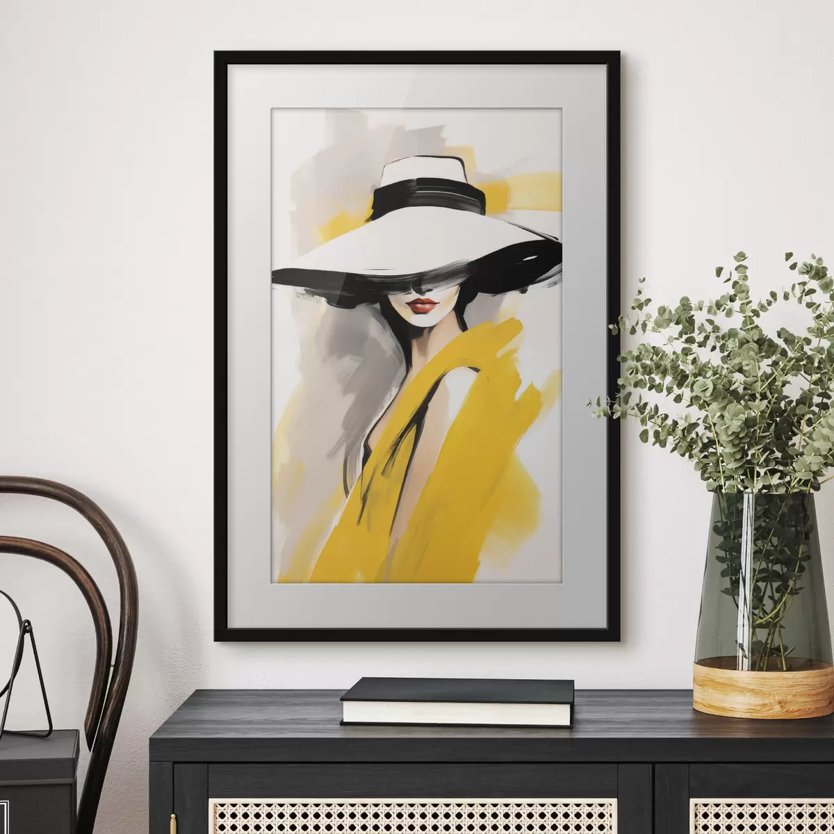Poster Die gelbe Jacke f49435