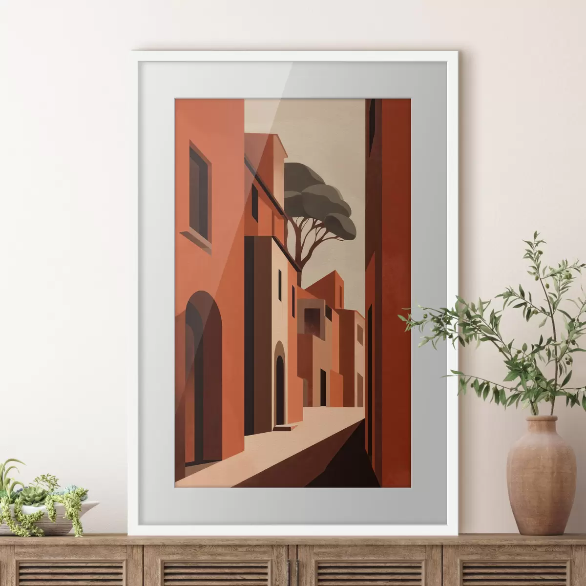 Poster Enge Straße f49436