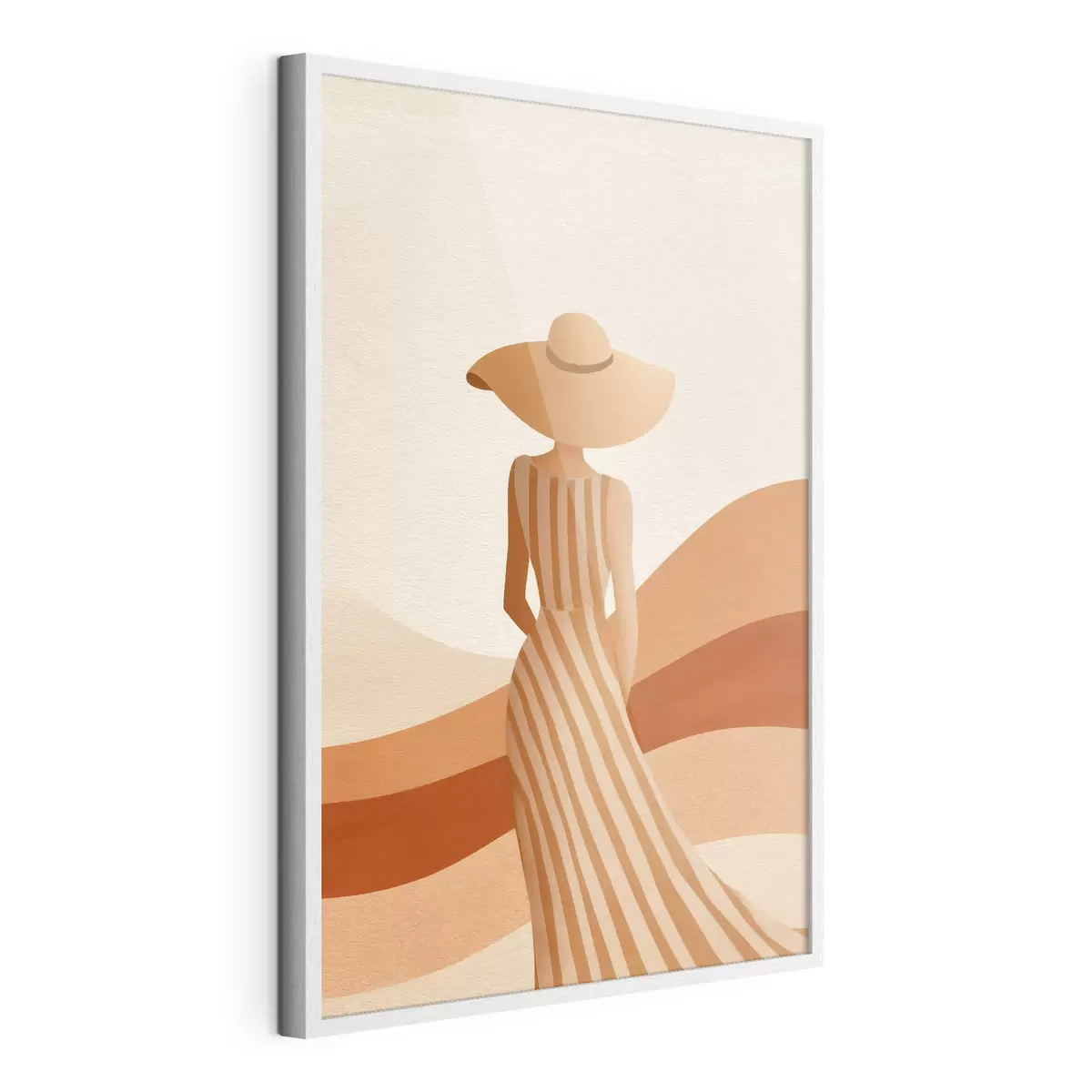 Poster Frau mit Hut f49437