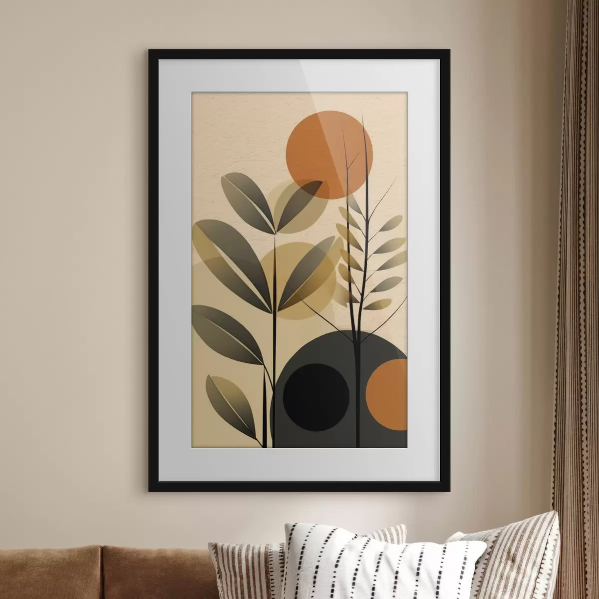 Poster Abstrakte Blätter f49438