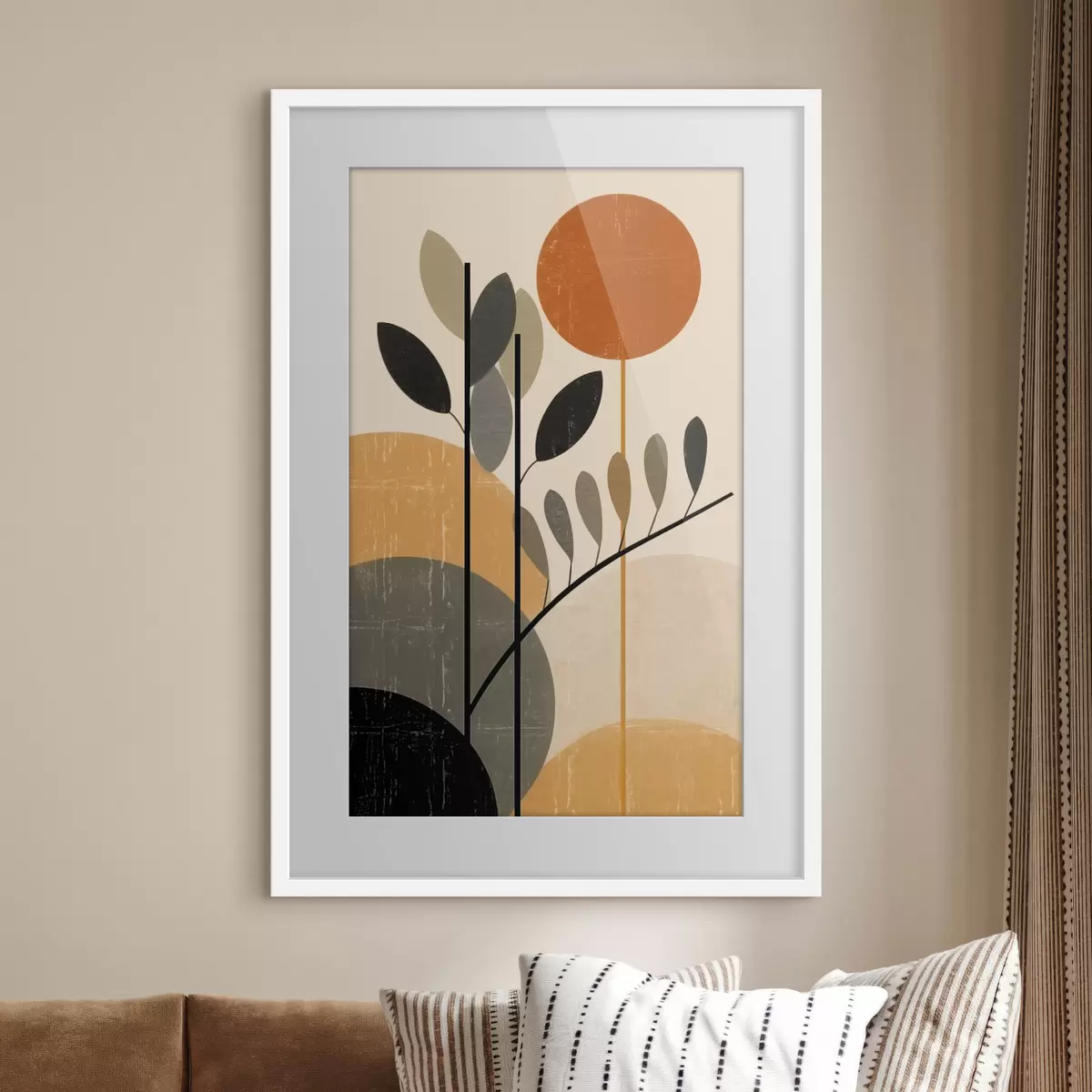 Poster Geometrische Blätter f49439