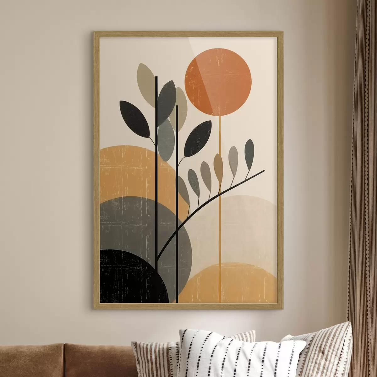 Poster Geometrische Blätter f49439