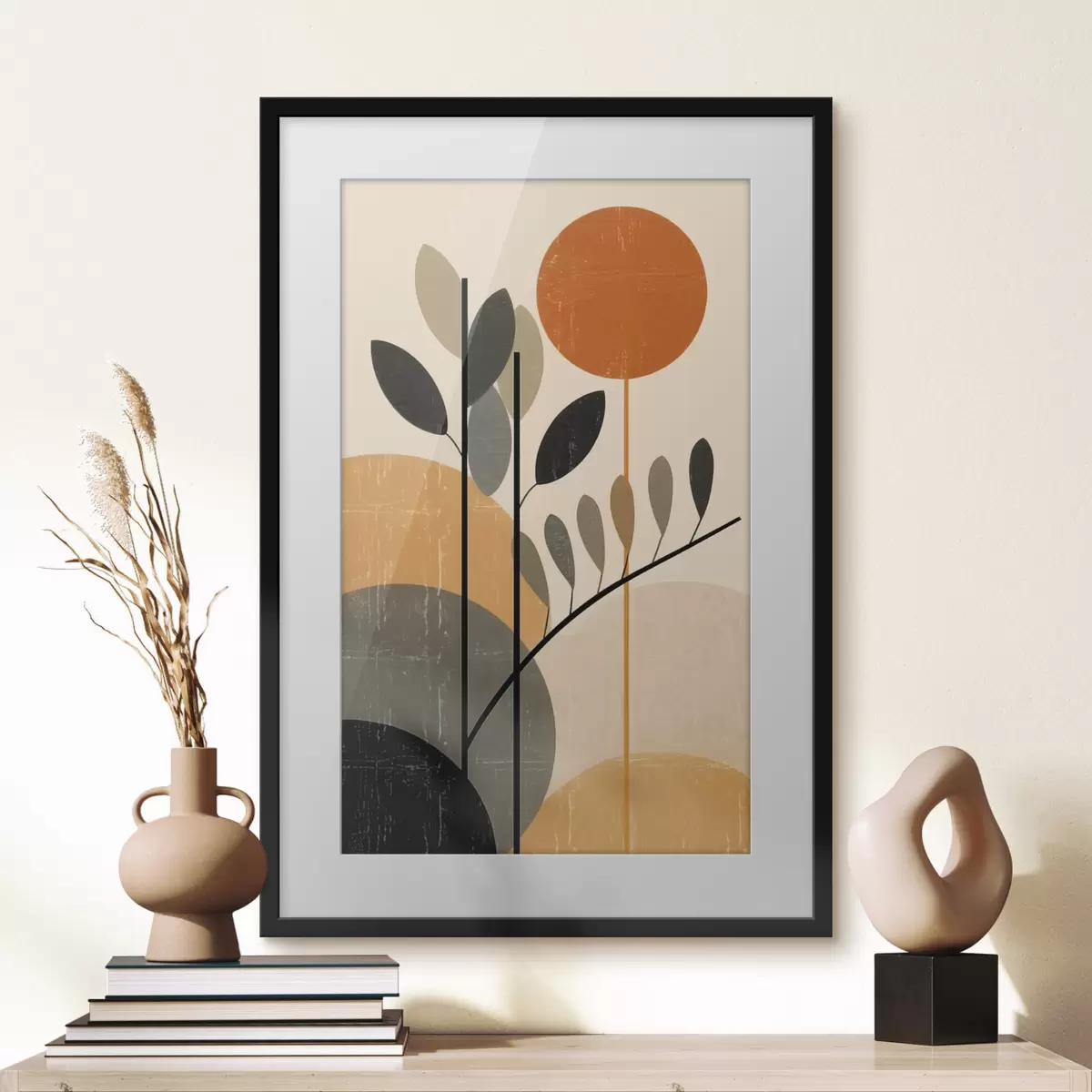 Poster Geometrische Blätter f49439
