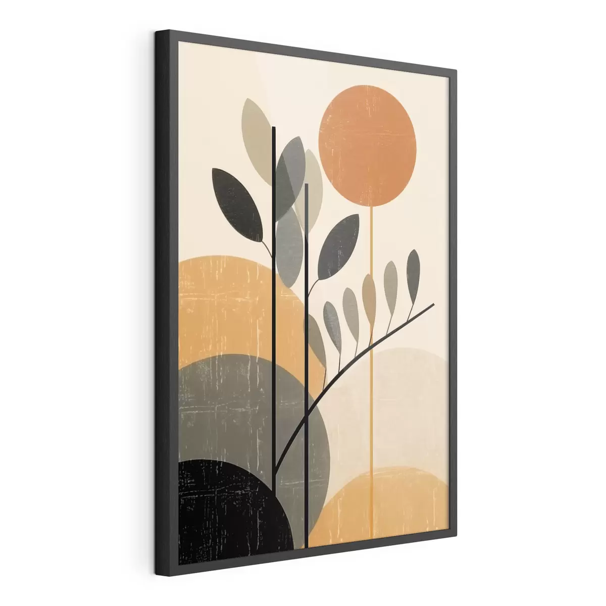 Poster Geometrische Blätter f49439