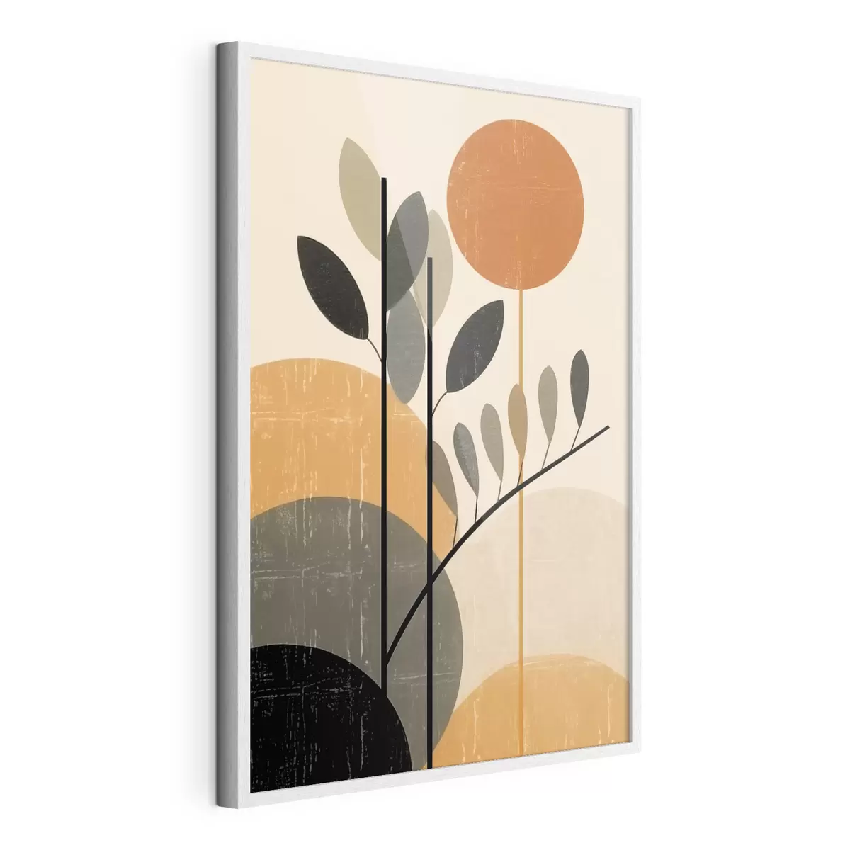 Poster Geometrische Blätter f49439