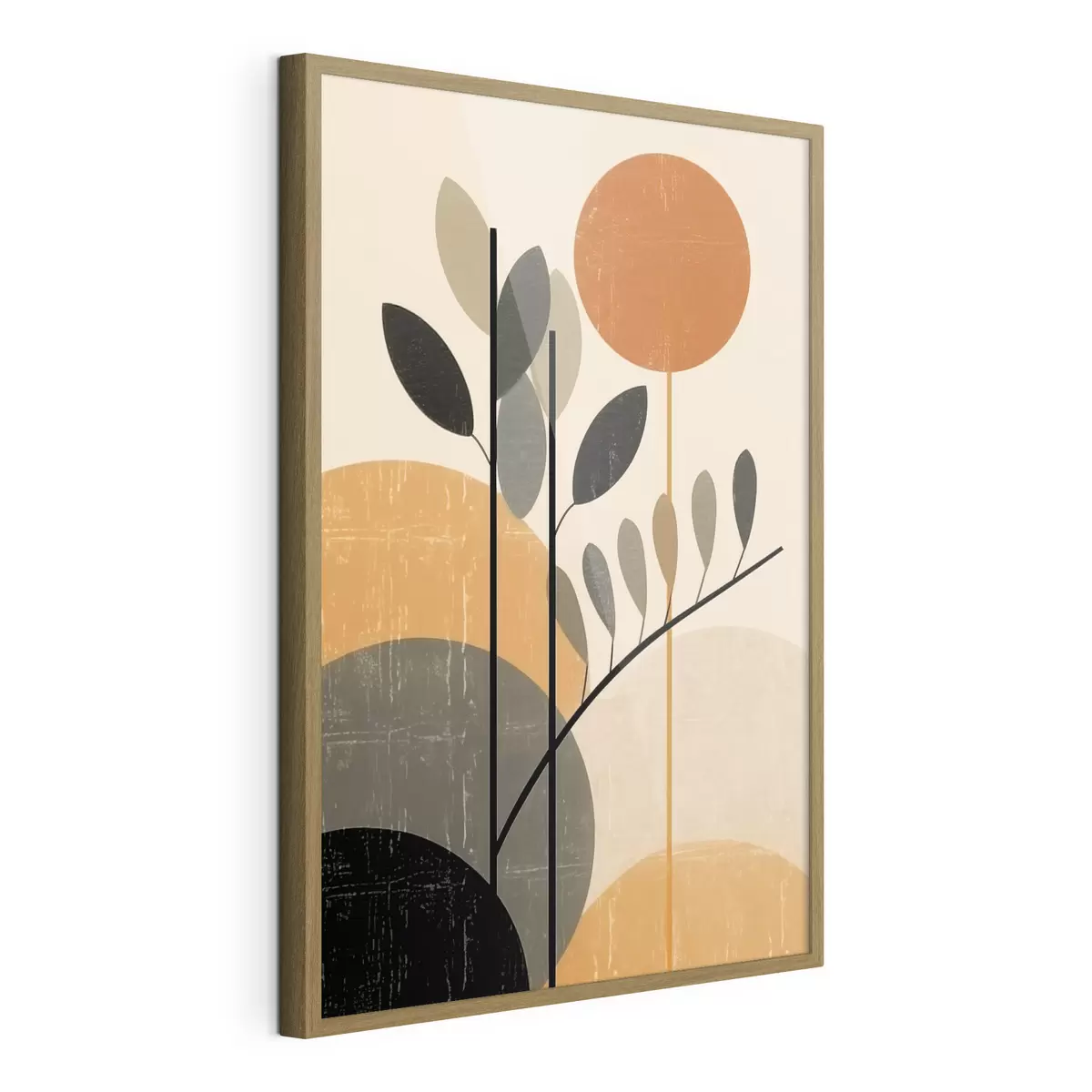 Poster Geometrische Blätter f49439