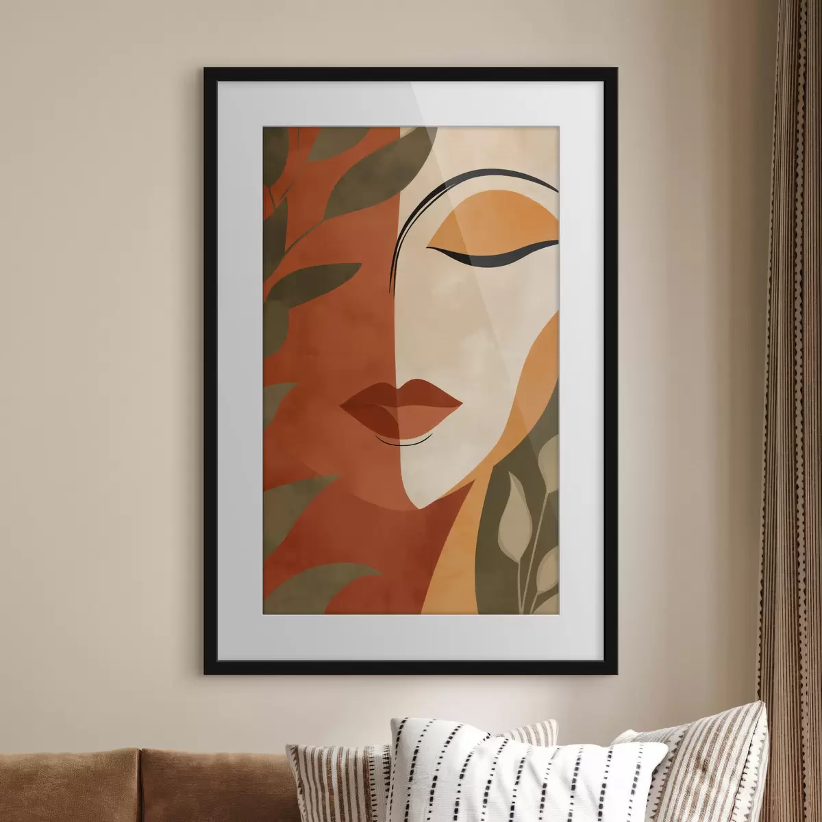 Poster Abstraktes Porträt f49449