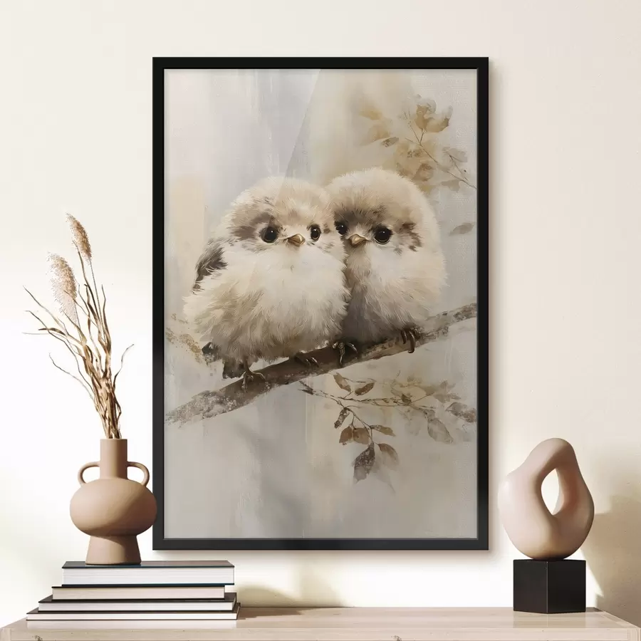 Fototapete Süßer kleiner Vogel f49425