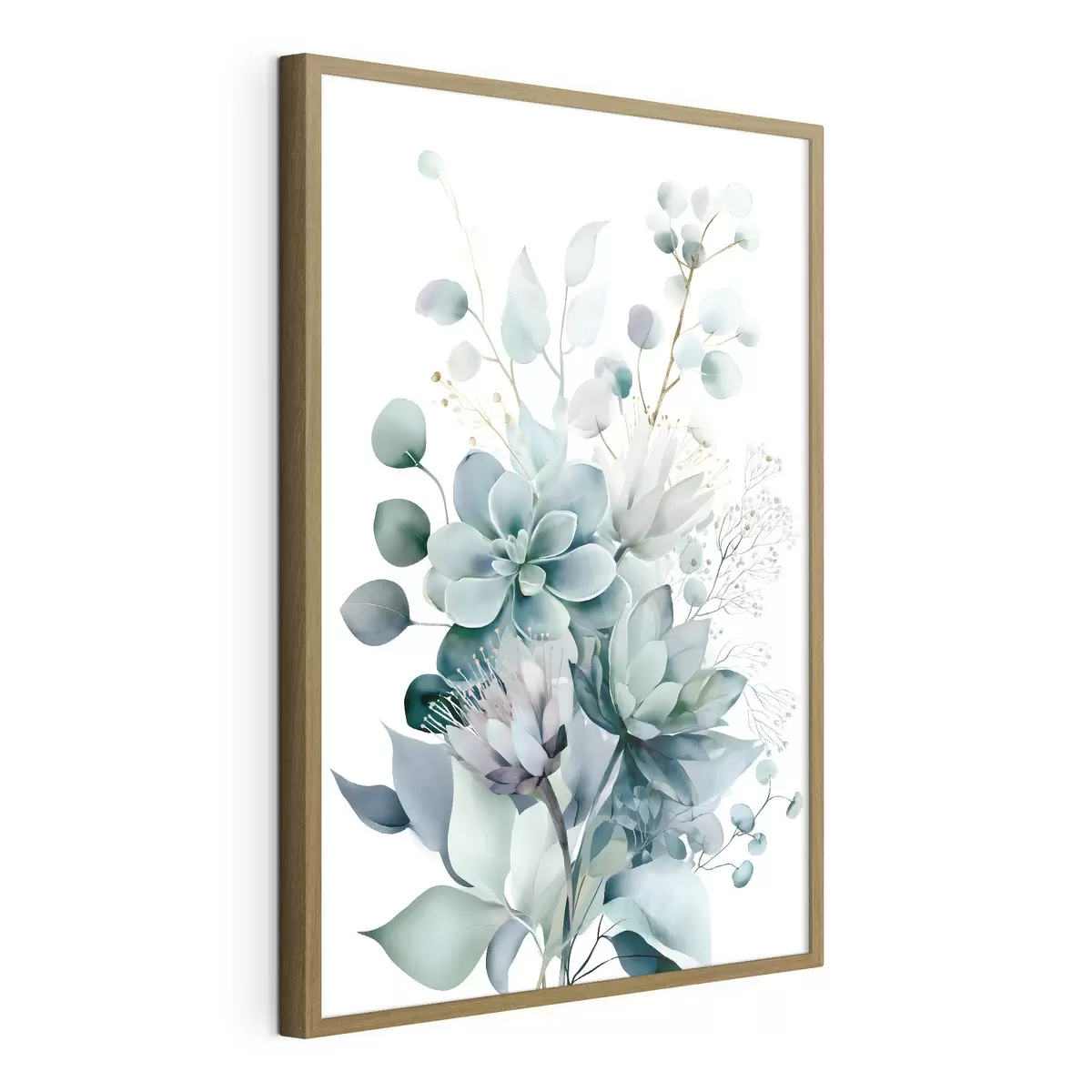 Poster Sukkulenten und Pflanzen im Aquarellstil f49426