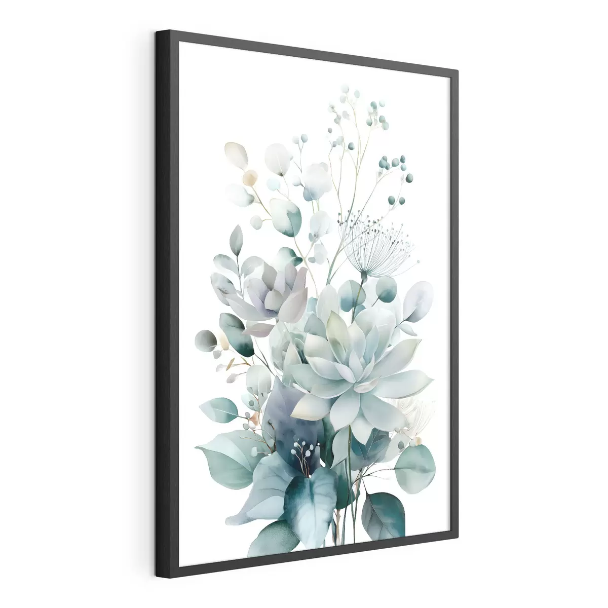 Poster Sukkulenten und Pflanzen im Aquarellstil f49427